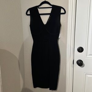 BCBG BANDAGE BODYCON MIDI DRESS